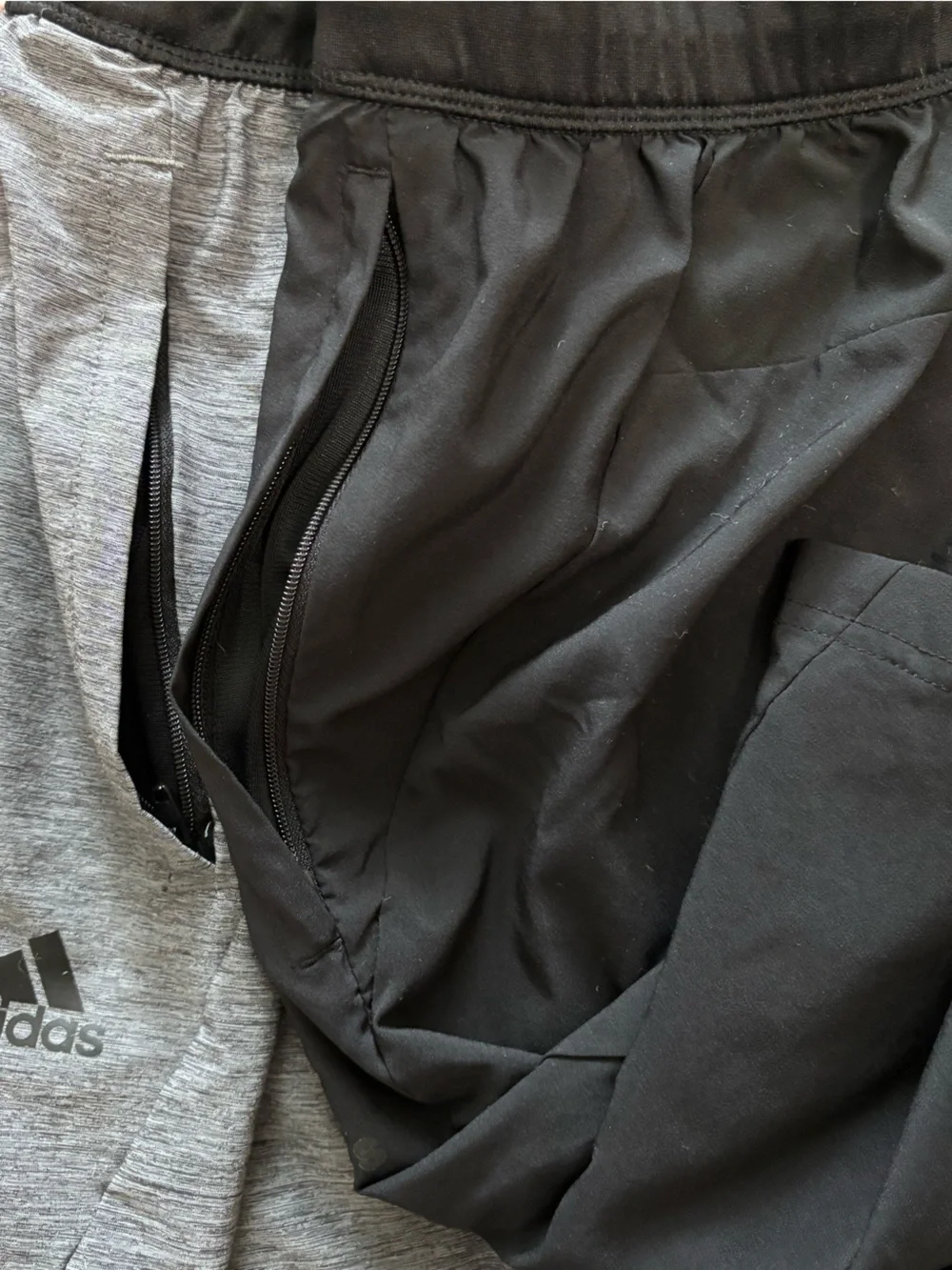 Adidas men’s performance gym shorts bundle - black grey large - large. SET of 2 - Picture 5 of 6
